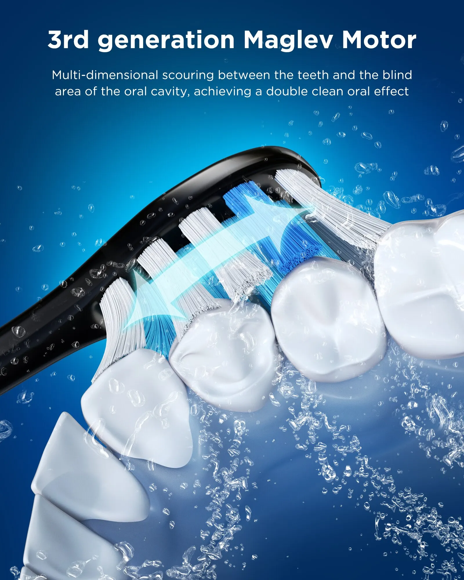 Electric Toothbrush Fairywill P11 Sonic Whitening Electric Toothbrush Rechargeable USB Charger Ultra Powerful Waterproof 8 Heads and 1 Travel Case