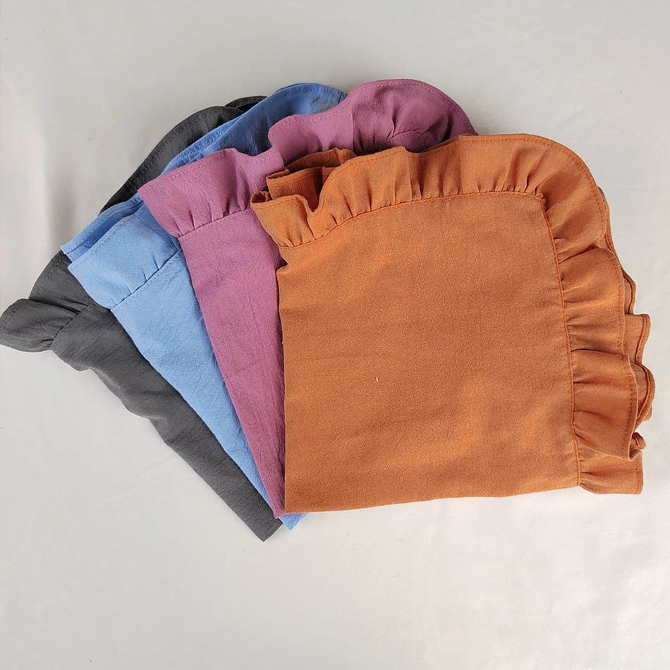 Set of 4 Flounced Cloth Napkins 35X50CM Cotton Ruffule Soft for Wedding Decoration Table Decor Party Christmas Decorations