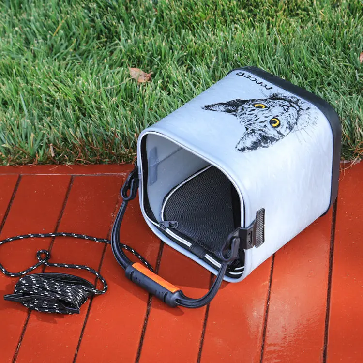 Fishing bucket thickened folding rope small portable EVA hard bottom wear-resistant live fish fishing gear folding bucket