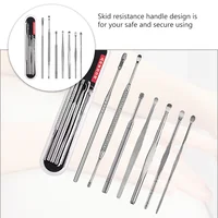 7PCS Ear Tool Sets Ear Pick Ear Wax Removal Tools Ear Spoon Ear Scraper Ear Cleaning Tools for Men Kids ( Silver ) Earwax 2