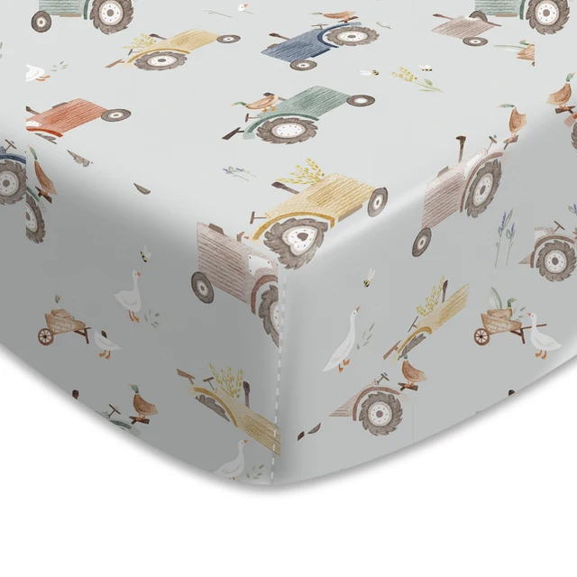 Happyflute 100% Polyester 130*70CM feuilles de couffin ajustées pour bébé fille garçon doux respirant feuilles de couffin pour bébé 1