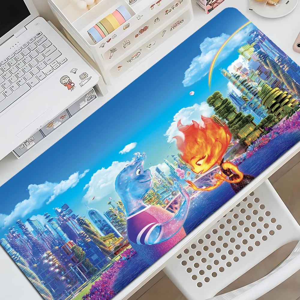 Beast Kingdom E-ElementalS INS Tide Large Gaming Laptop Computer Desk Mat Mouse Pad Notbook Gamer for Teen Girls Bedroom 4