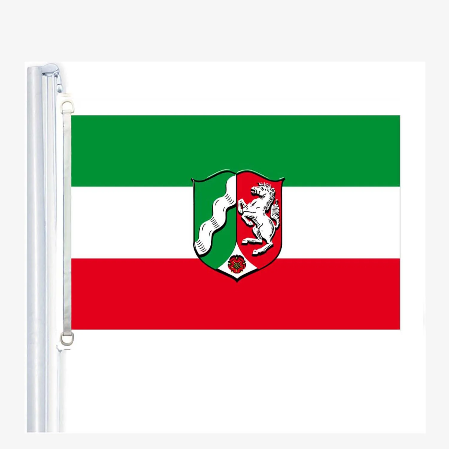 Флаг Северного Рейн-Вестфалия, 90*150 см, 100% полиэстер, баннер, цифровая печать