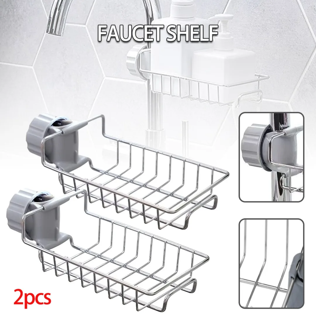 Knowlife Badezimmer Organizer Mit Saugnapf - Ohne Bohren überm Wasserhahn Montierbar