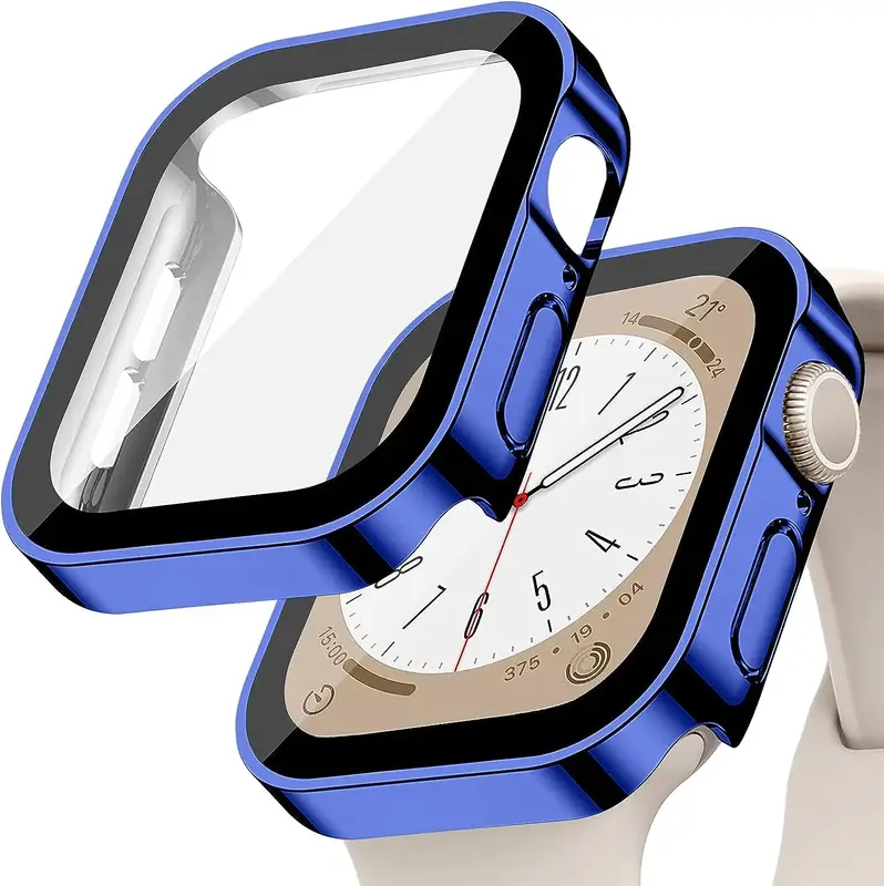 Tempered Glass+Cover For Apple Watch 11 10 9 8 7 46mm 42mm PC Bumper Screen Protector Case iWatch Series 7 6 5 4 SE3 44 40 45mm - Image 28