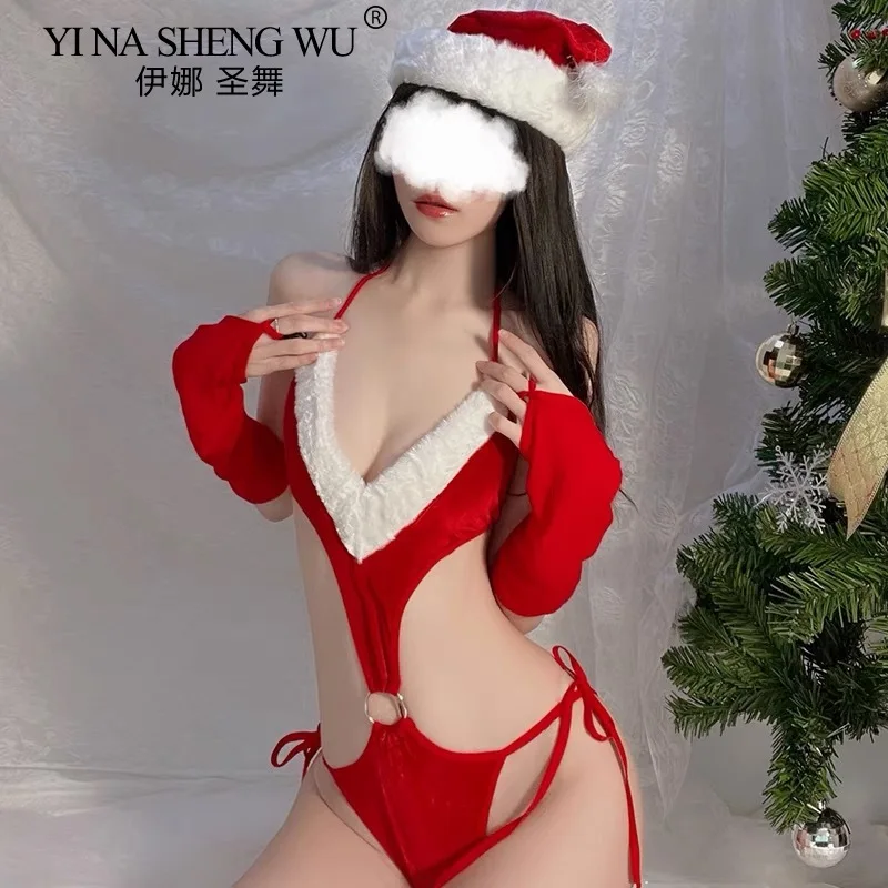 

Christmas Theme Sexy Lingerie Sexy Ladies Clothing Babydoll Sexy One-piece Skirt Suit Couple Flirting Sexy Clothes Adult Supplie