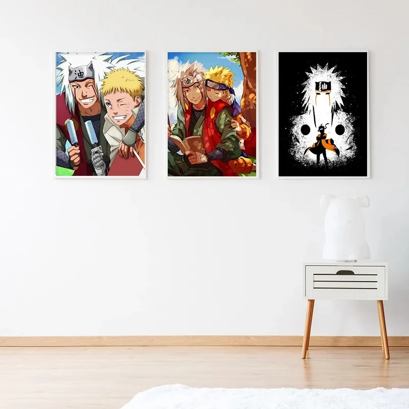 Peinture sur toile NarAAEro Sennin Jiraiya, affiche d\'art mural, décoration de la maison, impressions photo, salon moderne modulaire 2 Peinture sur toile NarAAEro Sennin Jiraiya, affiche d\'art mural, décoration de la maison, impressions photo, salon moderne modulaire 2