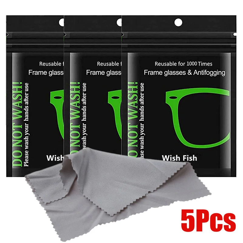 

1/5pcs Reusable Anti-Fog Wipes Glasses Pre-moistened Antifog Lens Cloth Defogger Eyeglass Wipe Prevent Fogging for Glass Mirror