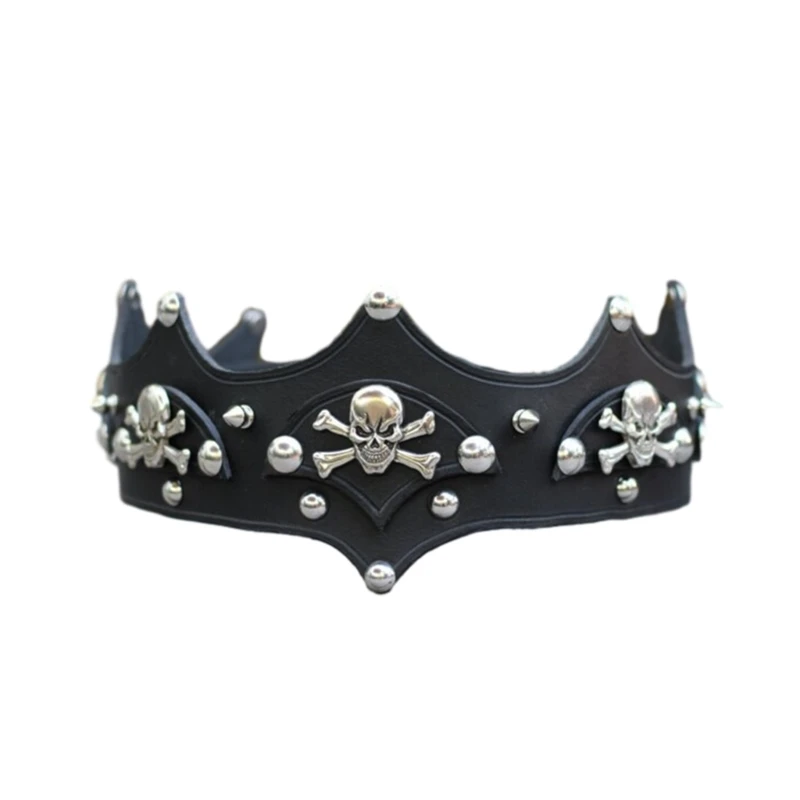 

Rivet Studded Headpiece for Women Baroque Headband for Masquerade Balls Gothic Medieval Head Accessory