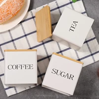 3Pcs Coffee Bean Storage Canisters Tea Sugar Vacuum Sealed Jars Iron Canisters Heat Kitchen Cream Can Airtight Lid 2