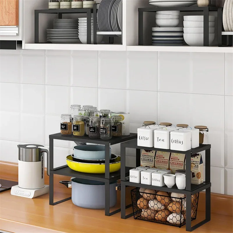 Metal Space Saving Storage Rack Shelf for Kitchen Office