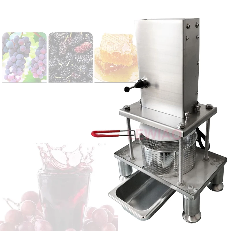 

Water Squeezer Squeezer Wine Grains Food Juicer Vegetable Stuffing Squeezer Commercial Electric Squeezer Honey Grapes