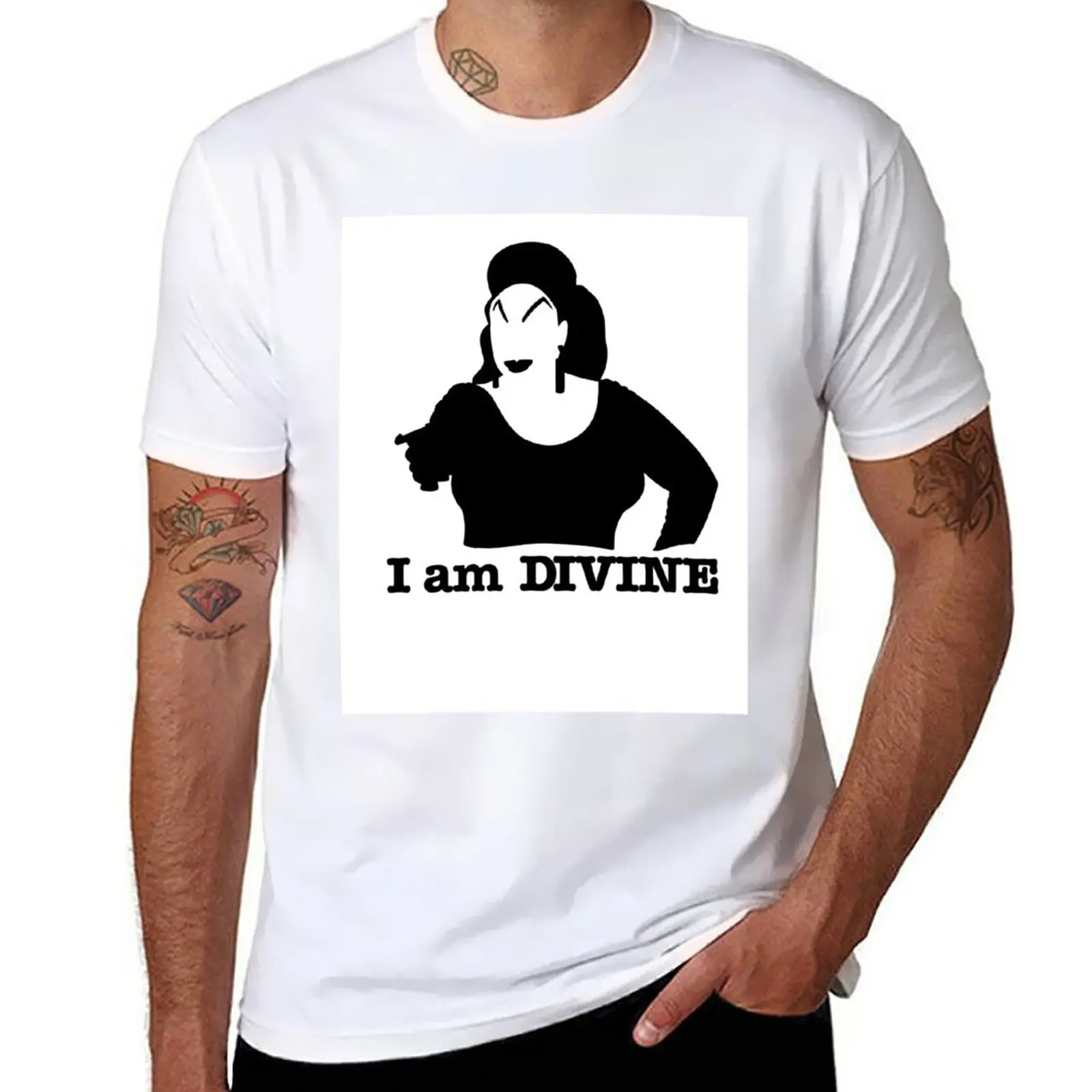 

New Divine Drag Queen, I Am Divine T-Shirt customized t shirts sweat shirts shirts graphic tees mens cotton t shirts