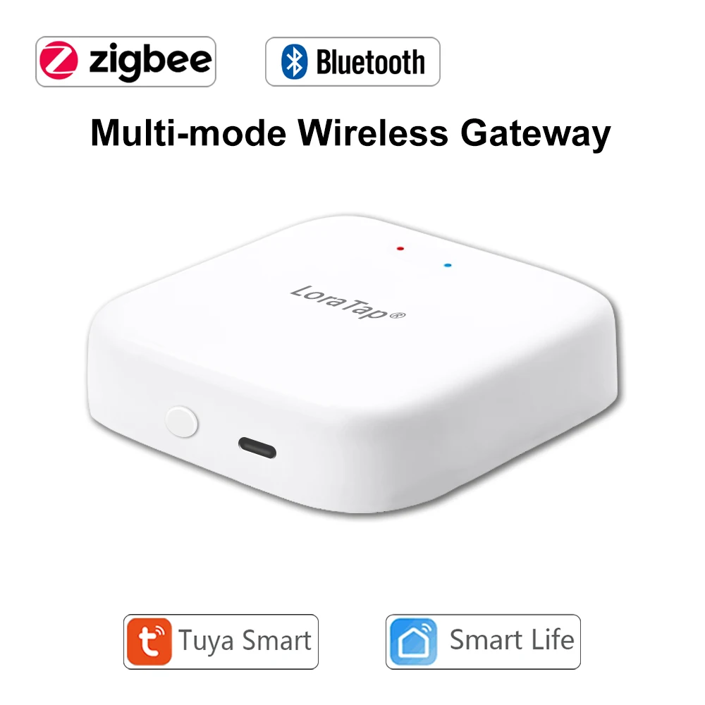 LoraTap Tuya Multi-modo WiFi ZigBee 3.0 Bluetooth Mesh Gateway Hub Bridge Sem Fio e Com Fio Smart Life App Controle Remoto