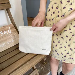 Women's Stylish Large Makeup Bag - Sweet Zipper Pouch (WHITE)