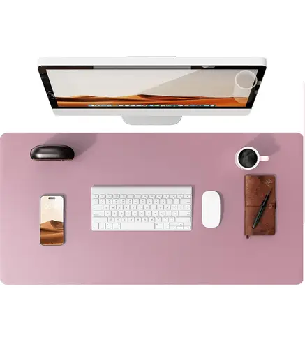 Large Mouse Pad,Office Desk Mat, Leather Desk Pad Protector, Non-Slip PU Leather Desk Blotter, Laptop Desk Pad - Image 17