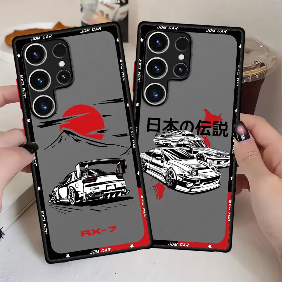 Japanese Drift Car Red Sun Phone Case Cover