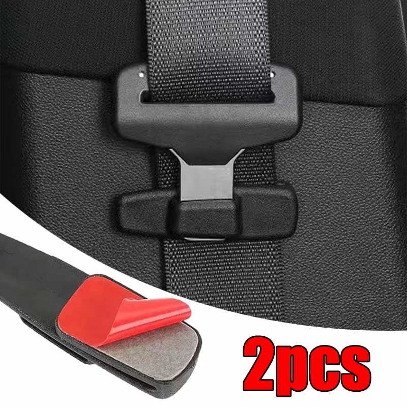 2pcs Car Seat Belt Buckle Retainer Universal Buckle Adjustment Lock Fastener Plastic Seat Belt Protector Clip Auto Accessories