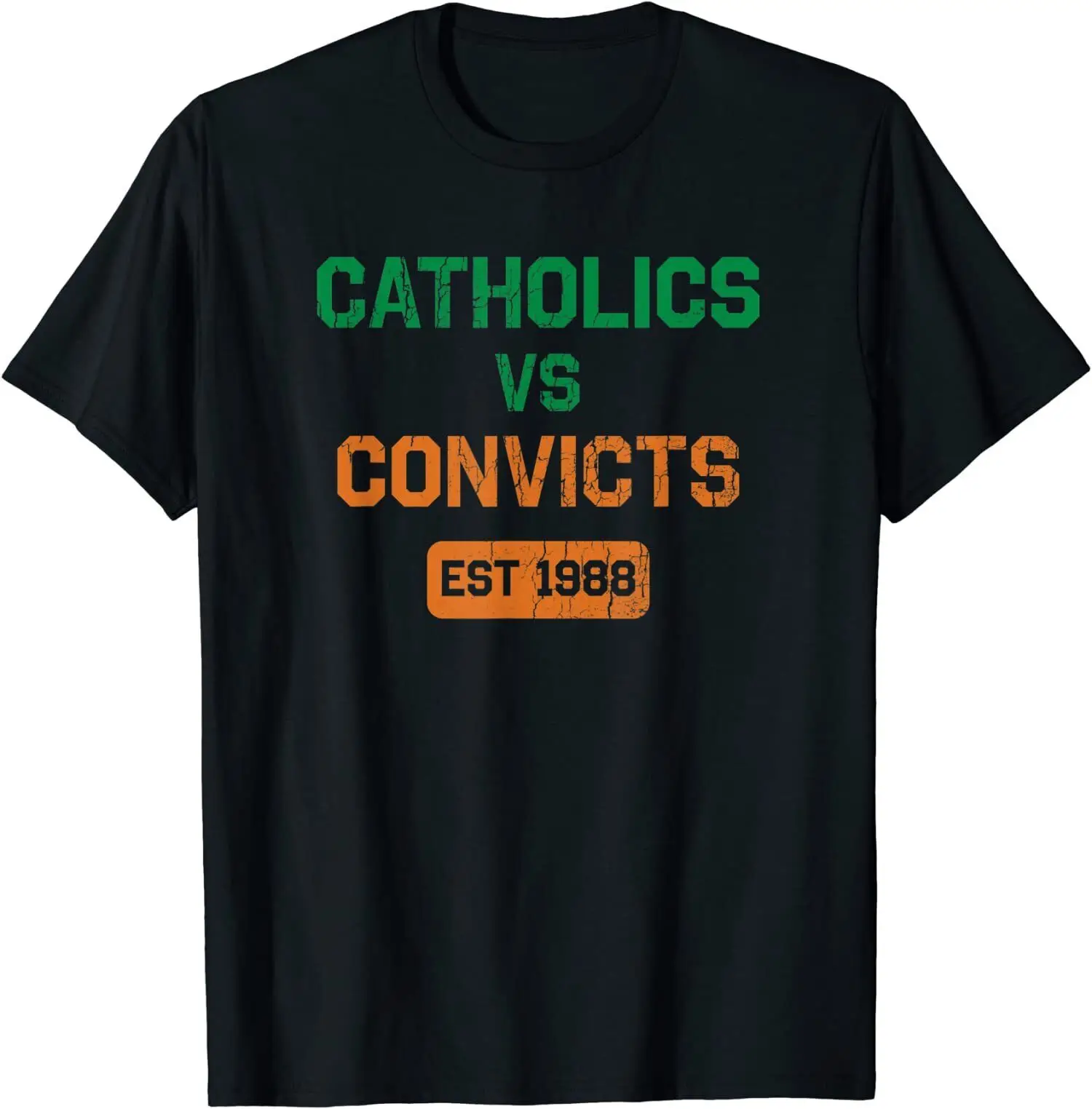 Catholics VS Convicts 1988 Classic Vintage T-Shirt
