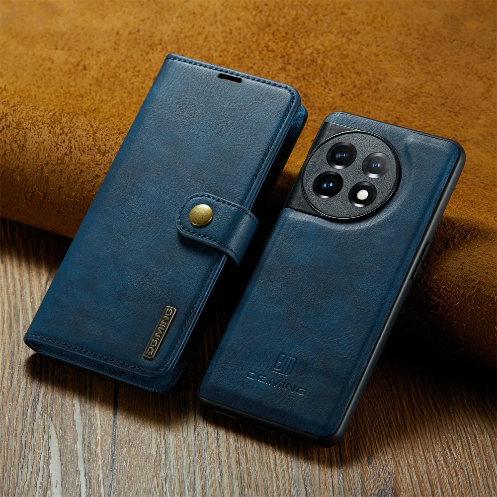 Premium 2-in-1 Detachable Magnetic Leather Wallet Case - Flip Folio Cover