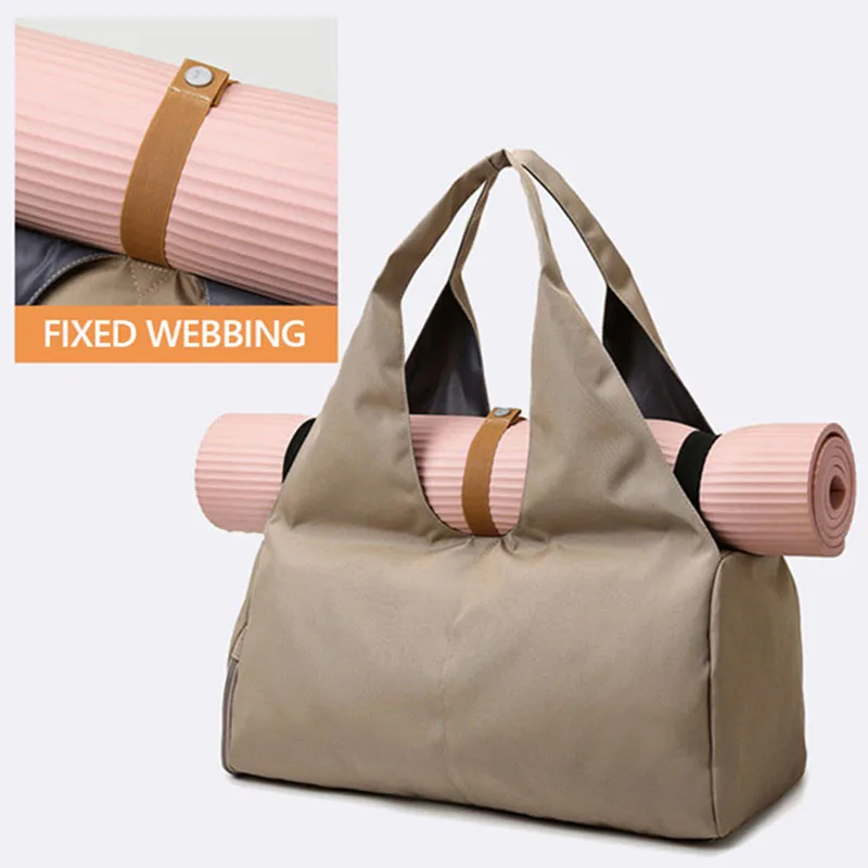 Women Yoga Mat Pad Bag Gym Sports Training Shoulder Bag Fitness Dance Travel Storage Bags Female Tote Dry Wet Handbags Weekend 2