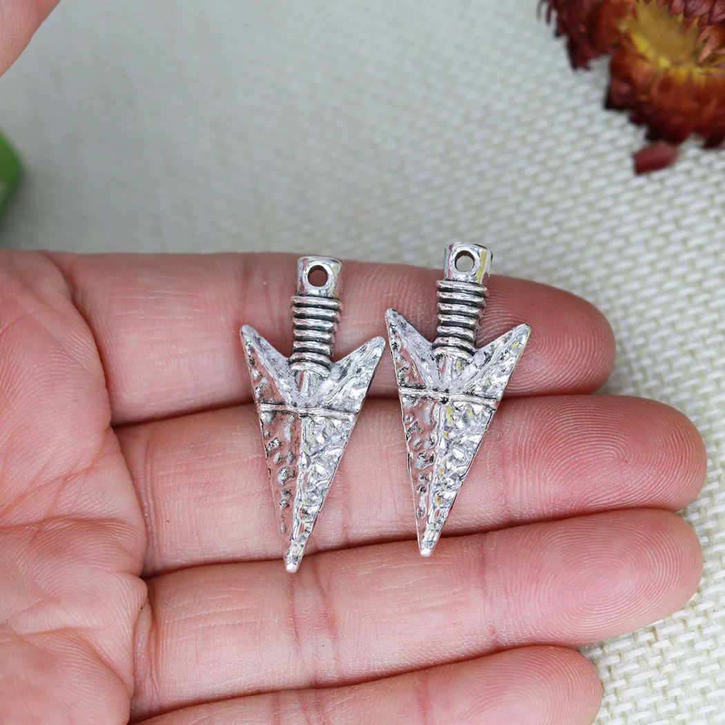 Gioielli Etnici Vintage Ciondolo Punta Di Freccia Indiano - Foto 3