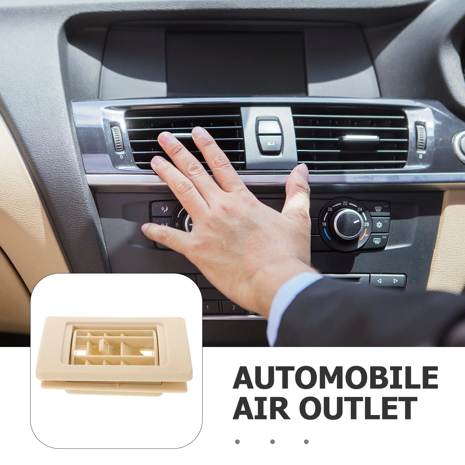 버스 에어컨 통풍구 커버 내구성 있는 ABS 직사각형 대시보드 에어컨 통풍구 그릴 RV 차량 교체용 에어컨