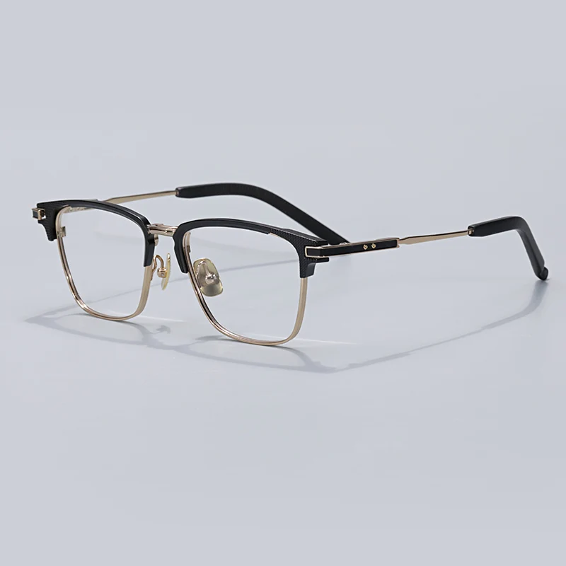 

Business myopia presbyopia reading glasses frame Optical fashion eyewear Classic metal square half frame top quality eyeglasses