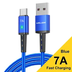 High - Speed USB Type C Charging Cable for Fast Charging and Data Transfer (Blue For Type C)