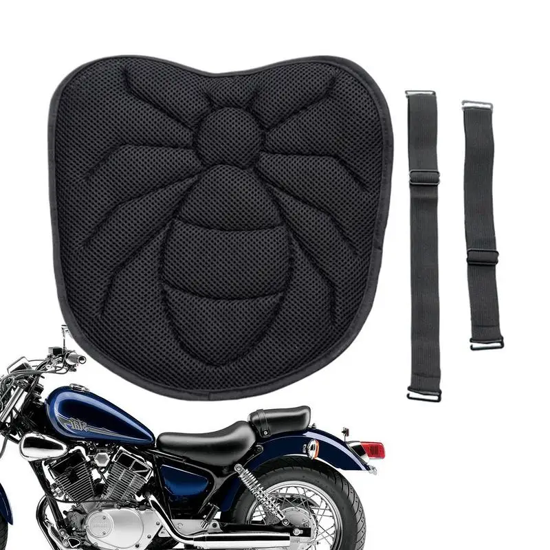 

Motorcycle Seat Cushion Universal Motorcycle Gel Seat Pad with 3D Air Mesh Wear-Resistant Motorcycle Seat Cushion Pad
