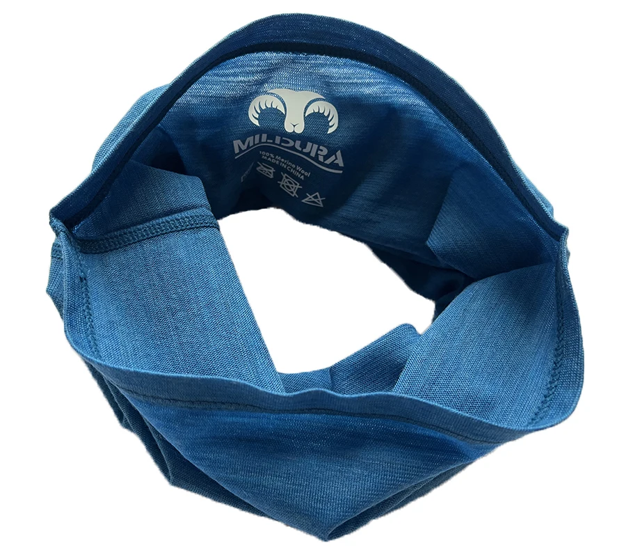 Adult 100% Merino Wool Neck Gaiter Ski Neck Scarf Men Women Bandana Merino 180G Scarf Wool Face Mask Headband Warm Ring Wrap