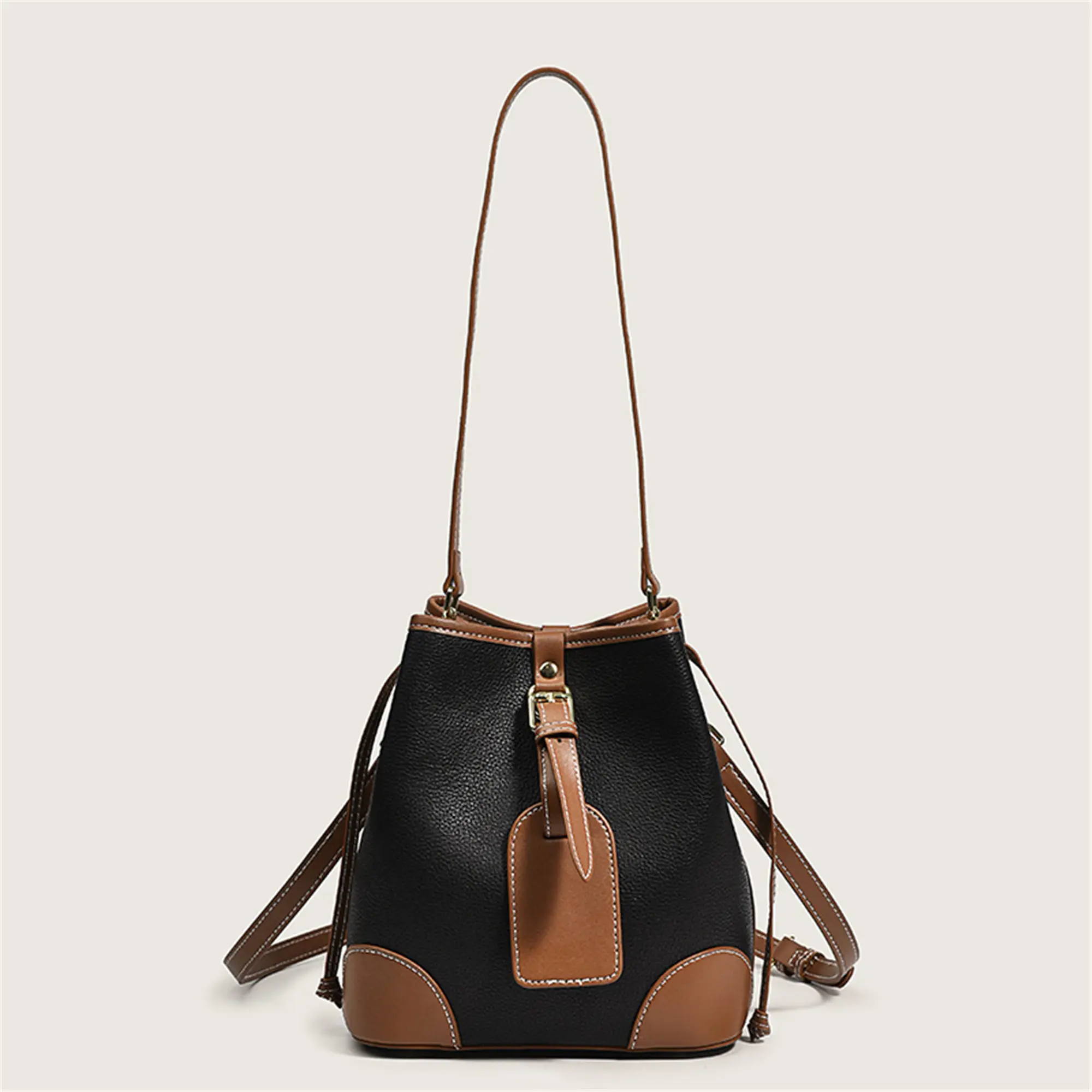 Great Quality Brand Design 2023 Genuine Leather Trendy Women's Bucket