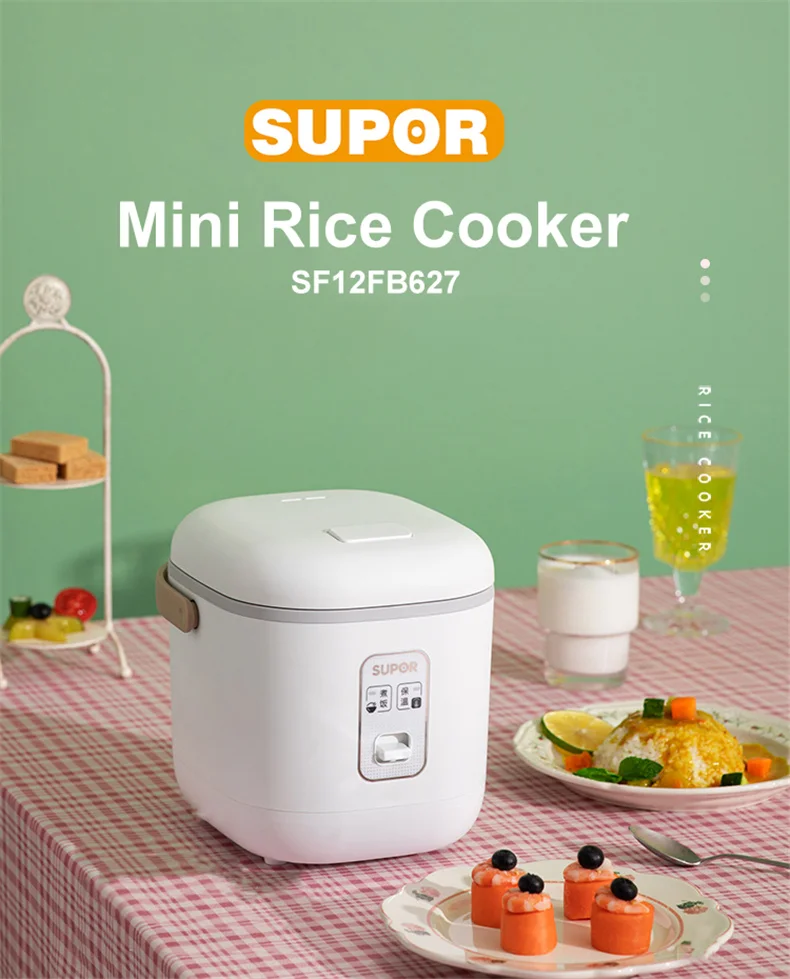 SUPOR Mini Rice Cooker 1.2L Portable Electric Cooker Easy to Operate 220V Home Appliances Multifunctional Electric Rice Cooker