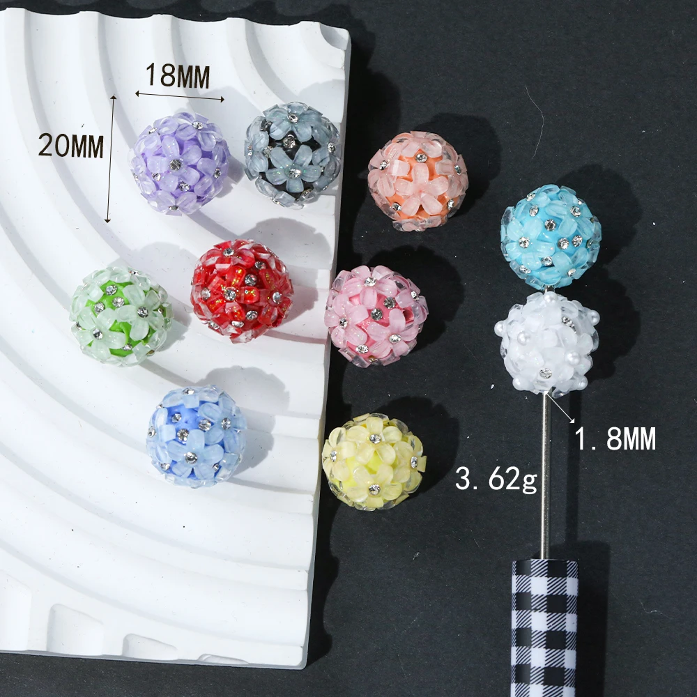 코디얼 디자인 50Pcs 18*20MM DIY 멋진 비즈/라인 석 효과/꽃 모양/수지 구슬/손으로 만든/쥬얼리 액세서리 19164