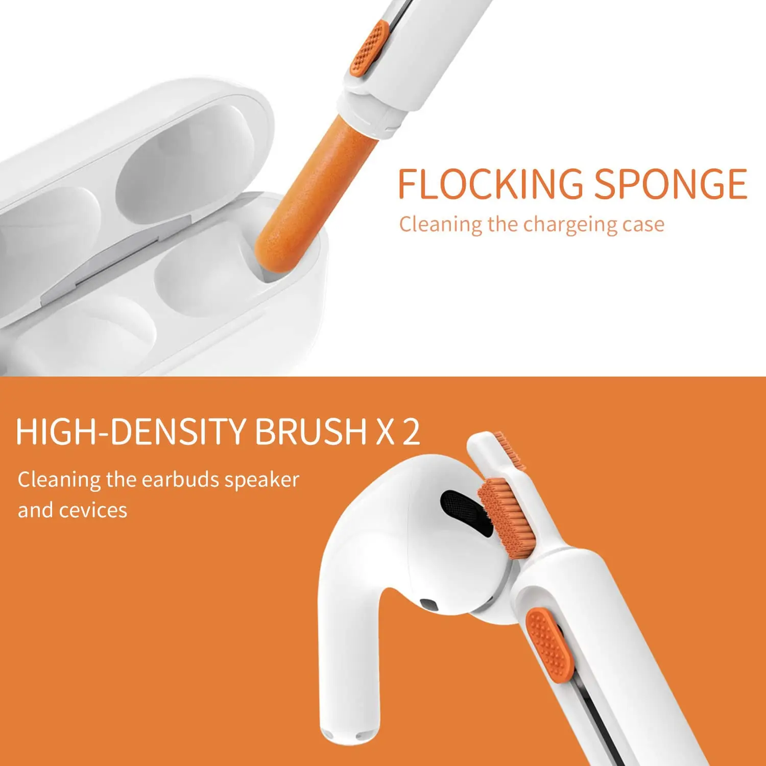 8 in 1 Keyboard Cleaning Brush Kit Phone Stand Earphone Cleaning Pen for Airpod 1 2 3 Cleaning Tool for Computer/MacBook/iPad 5