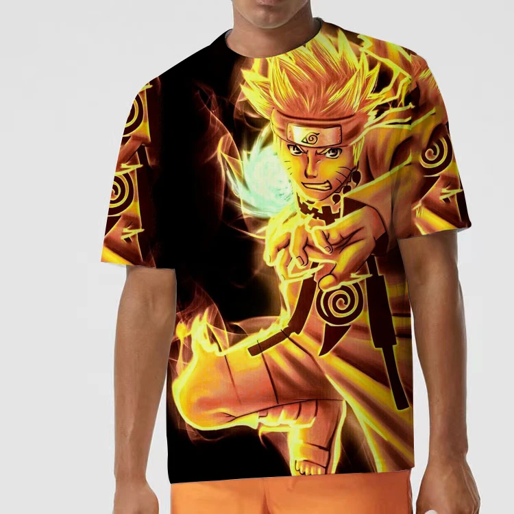 

2023 New Boys Naruto Breeze Shirt - Sakura, Kakashi, Naruto And Sasuke - Boys Naruto Children's T-shirt 3D Printed Men's T-shirt