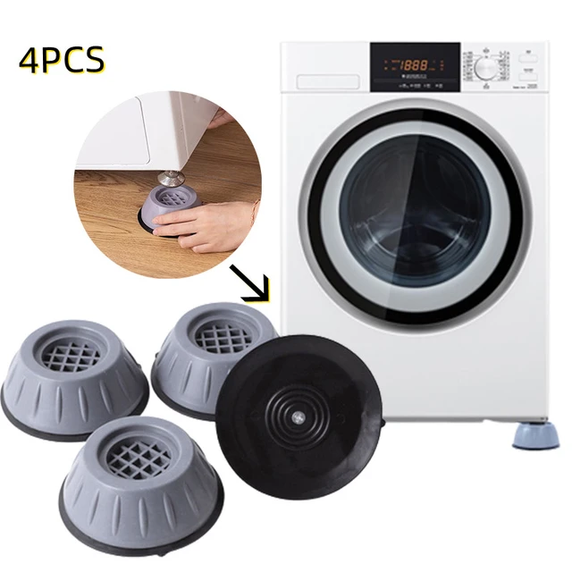 Coussinets anti-vibration pour lave-linge, support de machine à laver,  support antichoc pour sèche-linge, empêche le déplacement, coussretours de  pied antidérapant pour meubles, 4 pièces - AliExpress