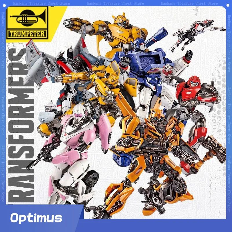 Trasformatori Trumpeter Originali Robot Optimus Prime Starscream Cliffjumper Movie Figure Assembly Model Collection Toy Gift