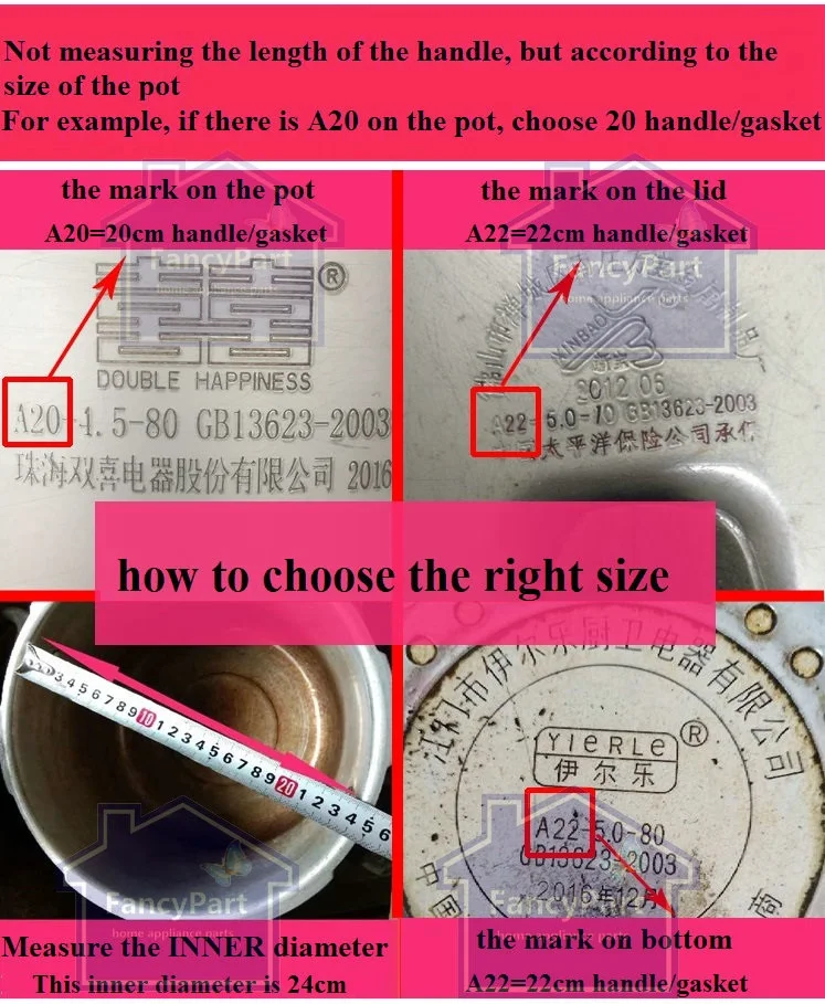 Description Picture 6 of itemSilicone Rubber Gasket Sealing Ring For Aluminum Pressure Cooker 16cm,18cm, 20cm, 22cm, 24cm, 26cm, 28cm，30cm，32cm，34cm，36cm