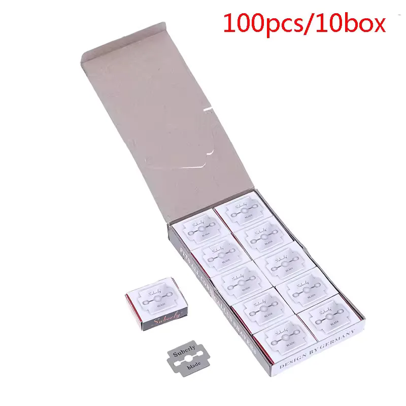 10/100pcs 피부 캘러스 발 하드 케어 페디큐어 기계 발 리무버 핸드 페디큐어 파일 기계에 대 한 철강 교체 블레이드