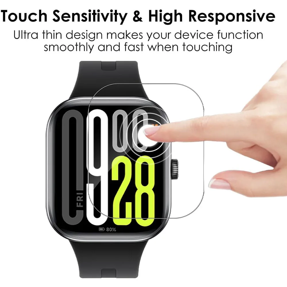 Soft Hydrogel Full Coverage Clear Smartwatch Screen Protector Guard (1-5 Pack)