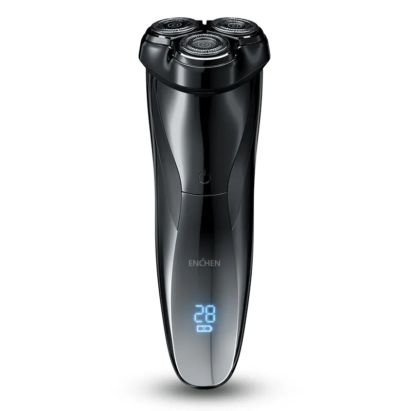 electric shaver ENCHEN Electric Shaver 3D Blackstone 3 IPX7 Waterproof Razor Wet And Dry Dual Use Face Beard Battery Digital Display For Men