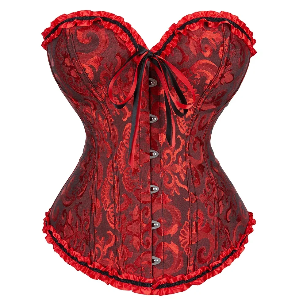 Women's Vintage Gothic Victorian Lace-Up Corset Top - Slimming Waist Shapewear