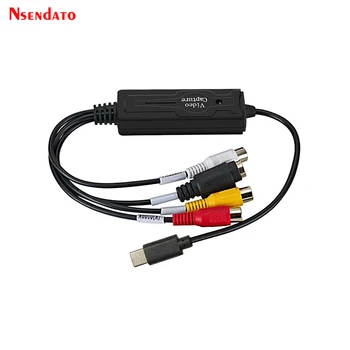Scheda di acquisizione video USB 2.0 tipo C con videoregistratore in streaming live da gioco NTSC PAL USB2.0 tipo C AV S a RCA per Android