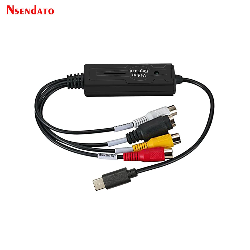 Placa de captura de vídeo usb 2.0 tipo c com ntsc pal usb2.0 tipo-c av s vídeo para rca jogos streaming ao vivo gravador de vídeo para android