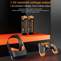 PHOMAX 1.5V Lithium Batteries 4200mWh 1150mWh AA/AAA USB Type-C Li-ion Rechargeable Battery Remote Control Electric Toy Mouse 4