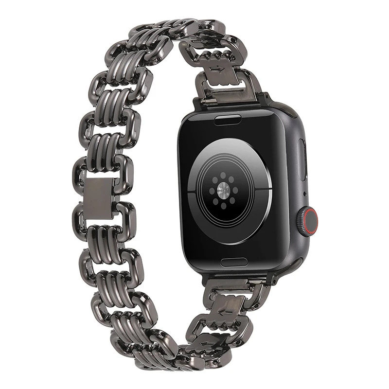 Luxury Stainless Steel Bracelet For correa  Apple Watch Ultra 49mm strap 45mm For iwatch series 6 5 7 bands 41mm Couple's strap