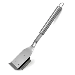 Premium BBQ Grill Cleaning Brush and Scraper - Wire Bristles, 16.5” Heavy-Duty Outdoor Grill Cleaner (Brush1)