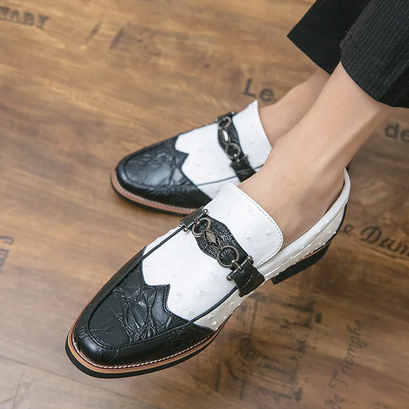 Brand Men's Formal Shoes Casual Dress Shoes Moccasins Wedding Luxury Social Shoe Leather Loafers