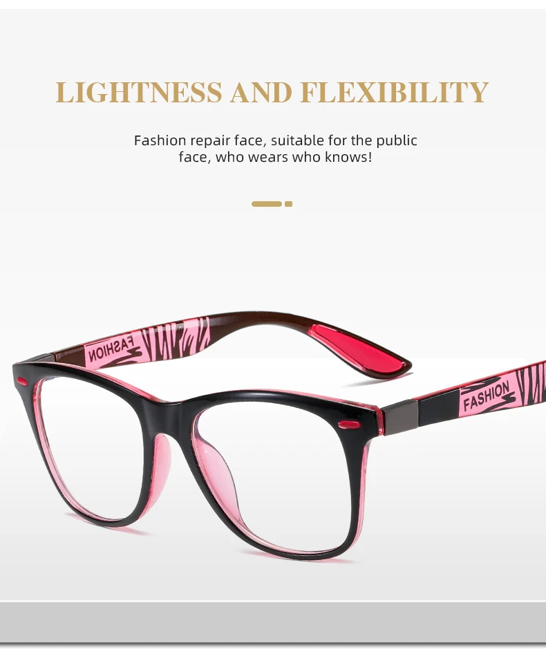 DOHOHDO Men Anti Blue Light Glasses 2022 New Fashion Rivet Square Eyeglasses Frame Women Blue Pink Clear Lens Computer Eyewear blue light blocking glasses